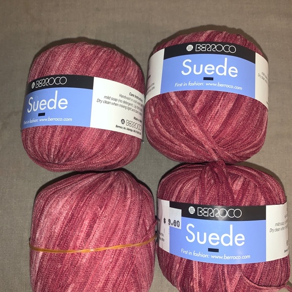 Berroco suede yarn Maroon color